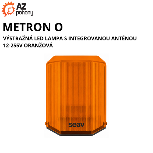 METRON O - výstražná LED lampa s integrovanou anténou 12-255V oranžová